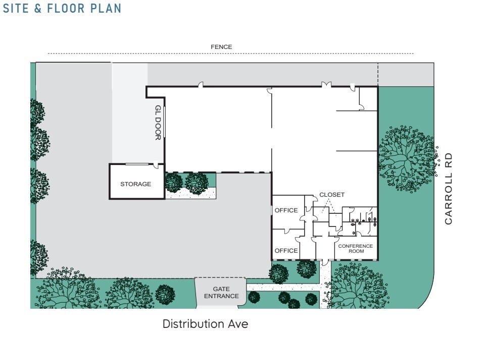 7355 Carroll Rd, San Diego, CA à louer Plan d’étage– Image 1 sur 1