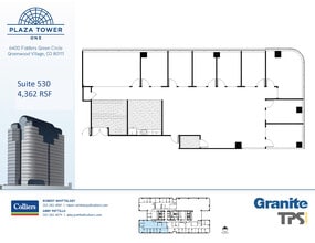 6400 S Fiddlers Green Cir, Greenwood Village, CO à louer Plan d’étage– Image 1 sur 2
