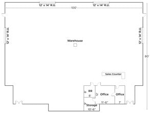 3441 Landco Dr, Bakersfield, CA à louer Plan d’étage– Image 2 sur 3