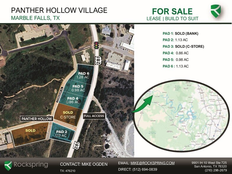 804 US-281 Marble Fls, Marble Falls, TX à vendre - Plan de site – Image 2 sur 2