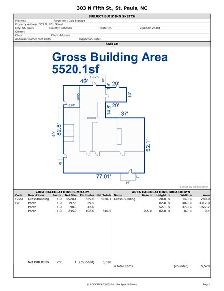 303 N 5th St, Saint Pauls, NC à louer - Photo de l’immeuble – Image 2 sur 10