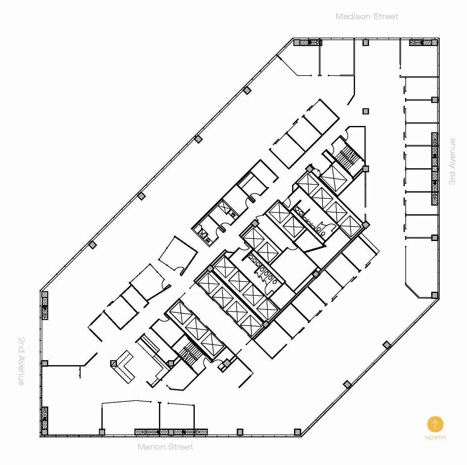 999 3rd Ave, Seattle, WA à louer Plan d’étage– Image 1 sur 8