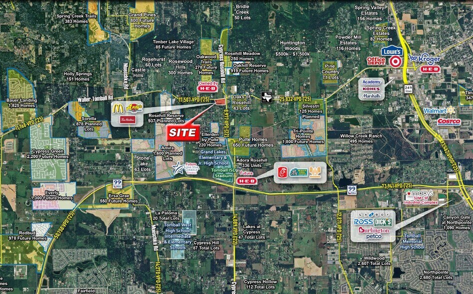 SWC of FM 2920 & Cypress Rosehill Rd, Tomball, TX à louer - Aérien – Image 2 sur 6