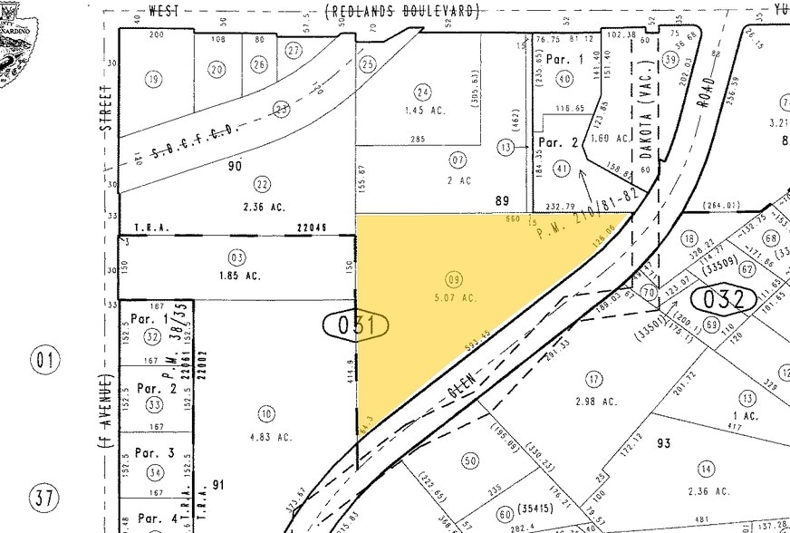 33494 Oak Glen Rd, Yucaipa, CA à louer - Plan cadastral – Image 2 sur 2