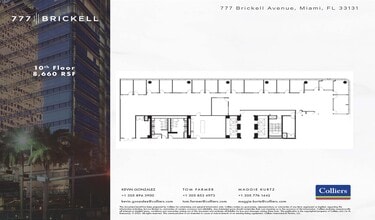 777 Brickell Ave, Miami, FL à louer Plan d’étage– Image 1 sur 1
