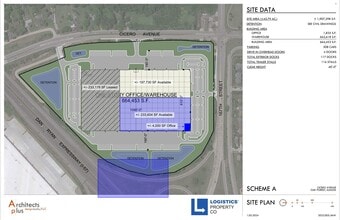 16799 Cicero Ave, Oak Forest, IL à louer Plan de site– Image 2 sur 4