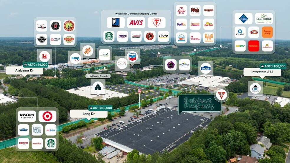 105 Long Dr, Woodstock, GA à vendre - Photo de l’immeuble – Image 2 sur 3