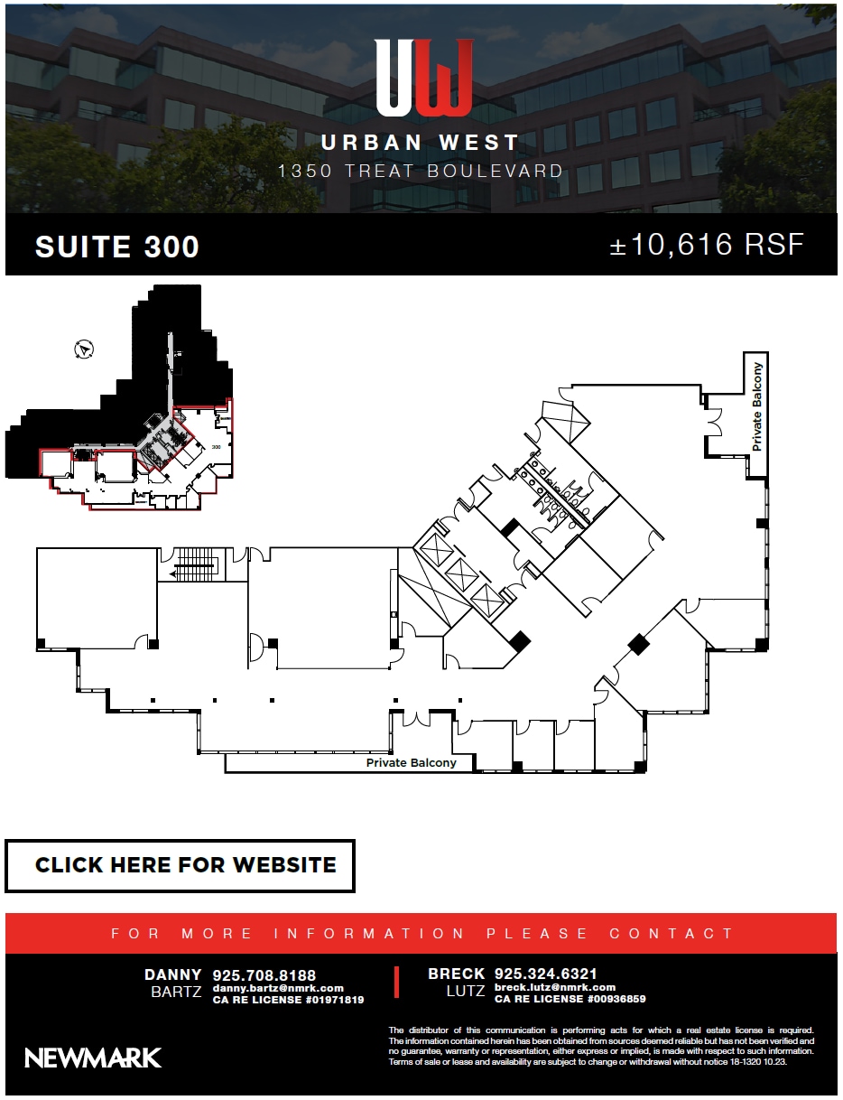 1350 Treat Blvd, Walnut Creek, CA à louer Plan d’étage– Image 1 sur 1