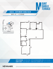 3470 Mt Diablo Blvd, Lafayette, CA à louer Plan d’étage– Image 1 sur 1