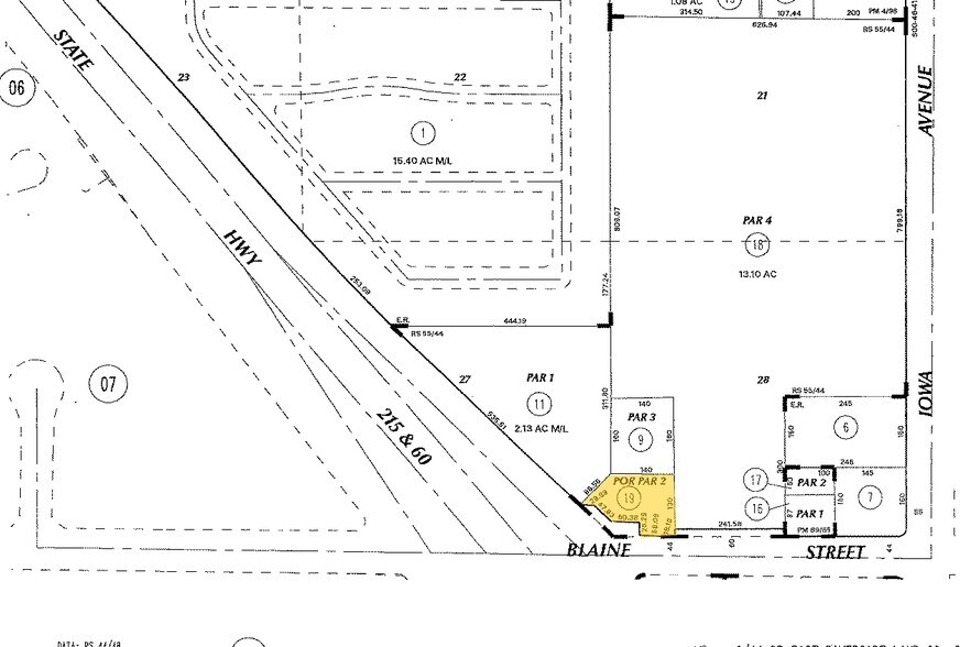 1395 W Blaine St, Riverside, CA à vendre - Plan cadastral – Image 2 sur 4