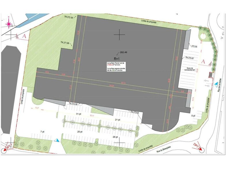Bureau dans Miribel à louer - Plan de site – Image 2 sur 2