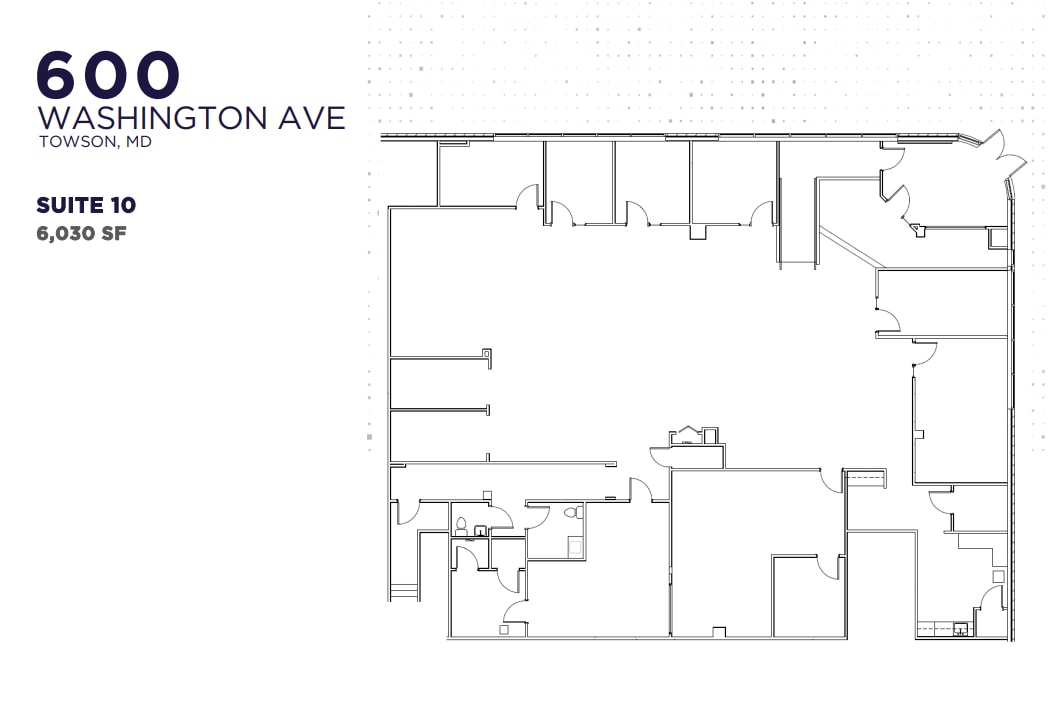 600 Washington Ave, Towson, MD à louer Plan d’étage– Image 1 sur 1