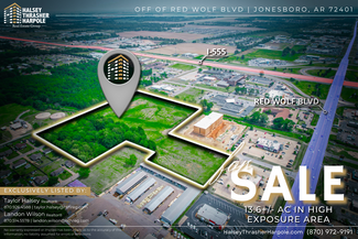 Plus de détails pour Red Wolf, Jonesboro, AR - Terrain à vendre