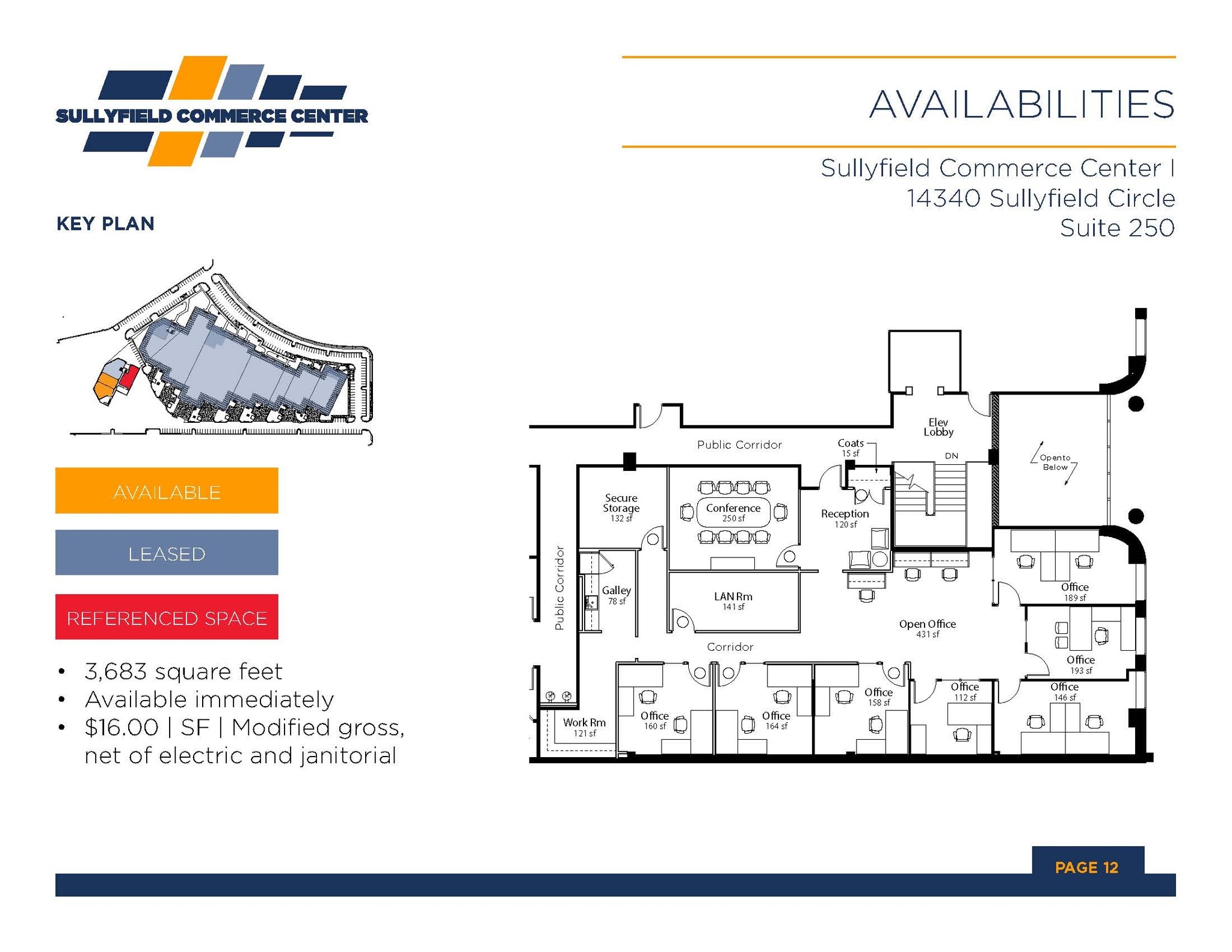 14340-14370 Sullyfield Cir, Chantilly, VA à louer Plan d’étage– Image 1 sur 1