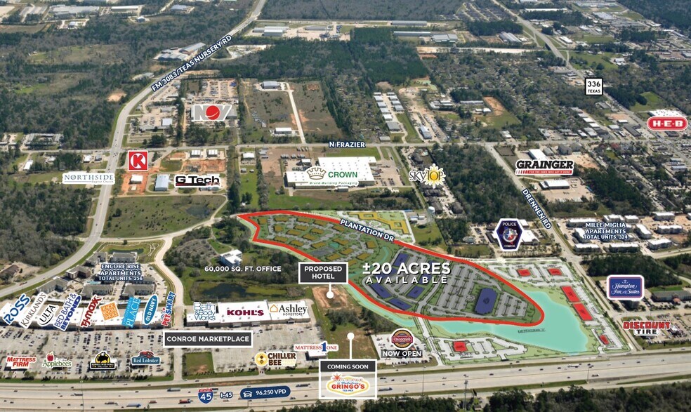Plantation Dr., Conroe, TX à vendre - Photo principale – Image 1 sur 4