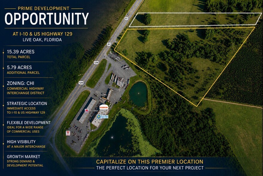 I-10 & US 129 Gateway Site, Live Oak, FL à louer - Photo de l’immeuble – Image 1 sur 11