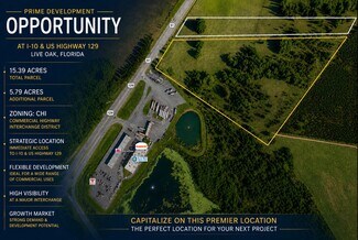 Plus de détails pour I-10 & US 129 Gateway Site, Live Oak, FL - Terrain à louer