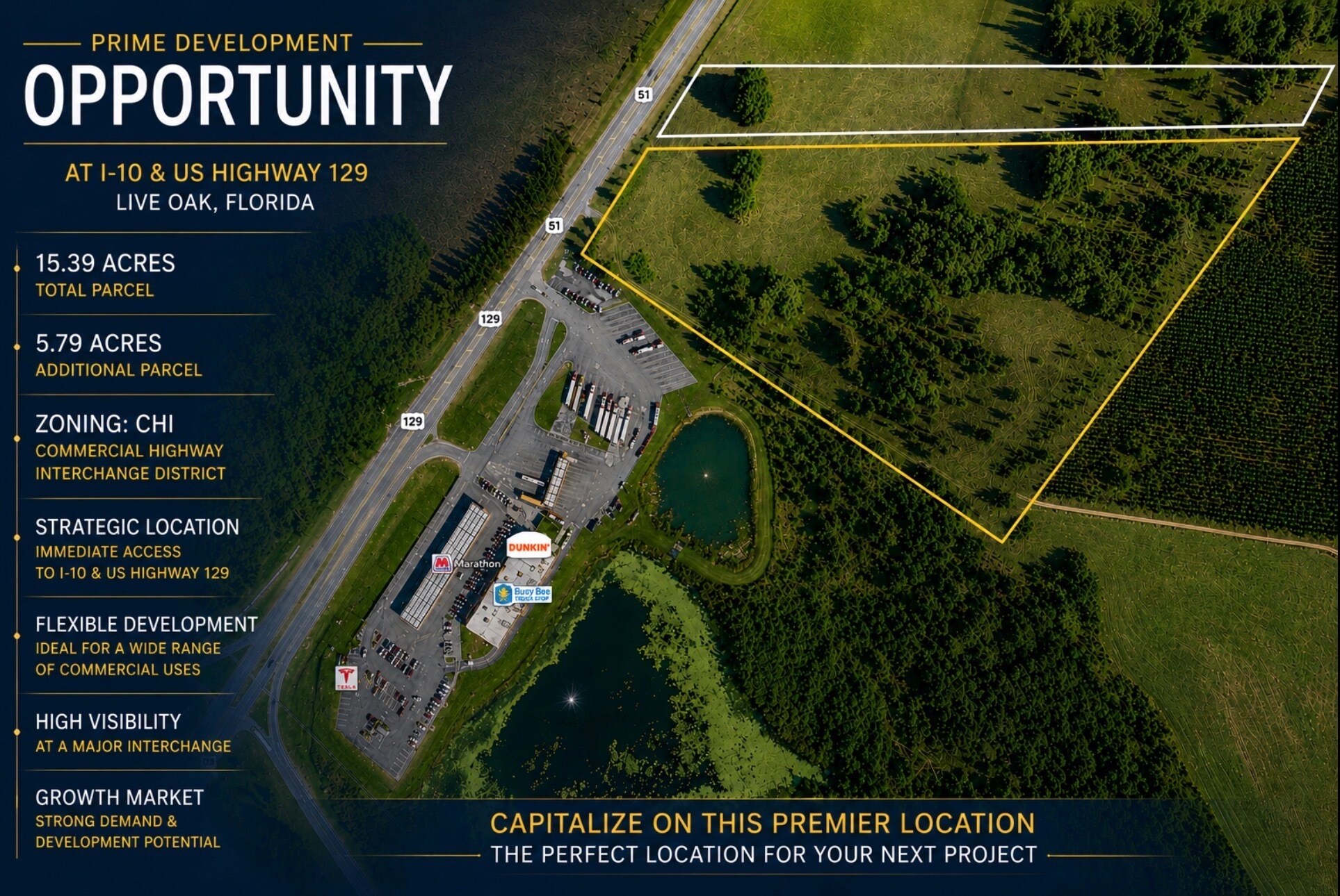 I-10 & US 129 Gateway Site, Live Oak, FL à louer Photo de l’immeuble– Image 1 sur 12