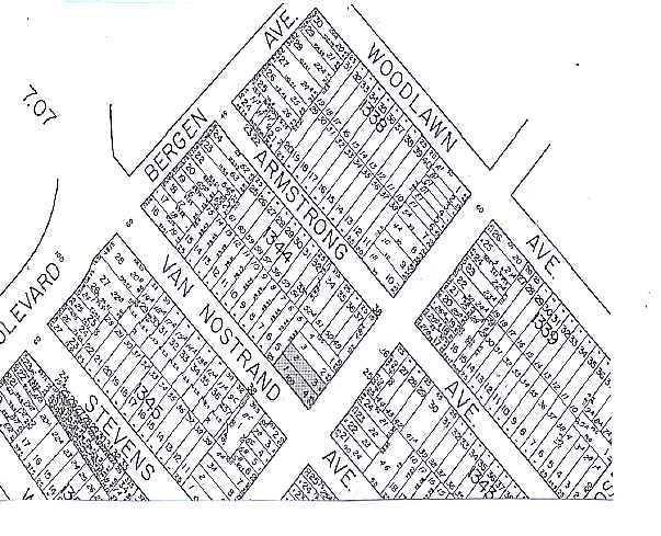 190-192 Van Nostrand Ave, Jersey City, NJ à vendre - Plan cadastral – Image 2 sur 3
