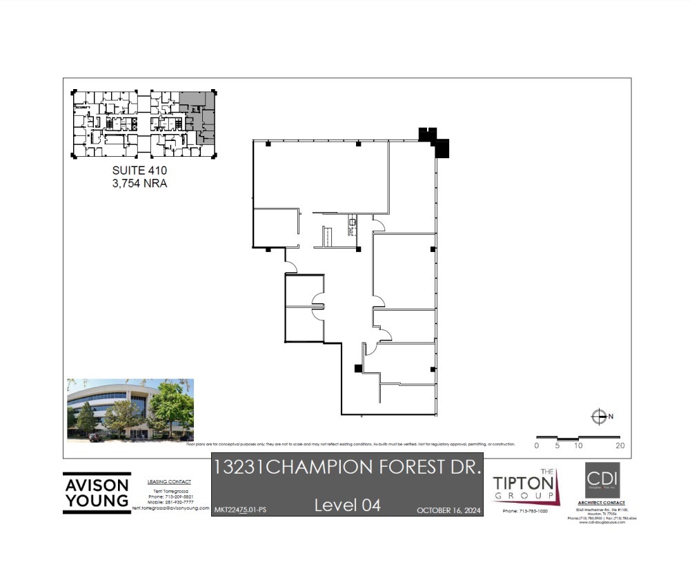 13231 Champion Forest Dr, Houston, TX à louer Plan d’étage– Image 1 sur 1
