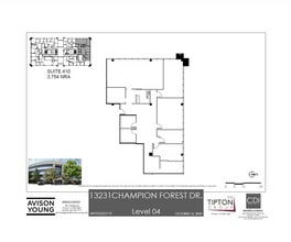 13231 Champion Forest Dr, Houston, TX à louer Plan d’étage– Image 1 sur 1