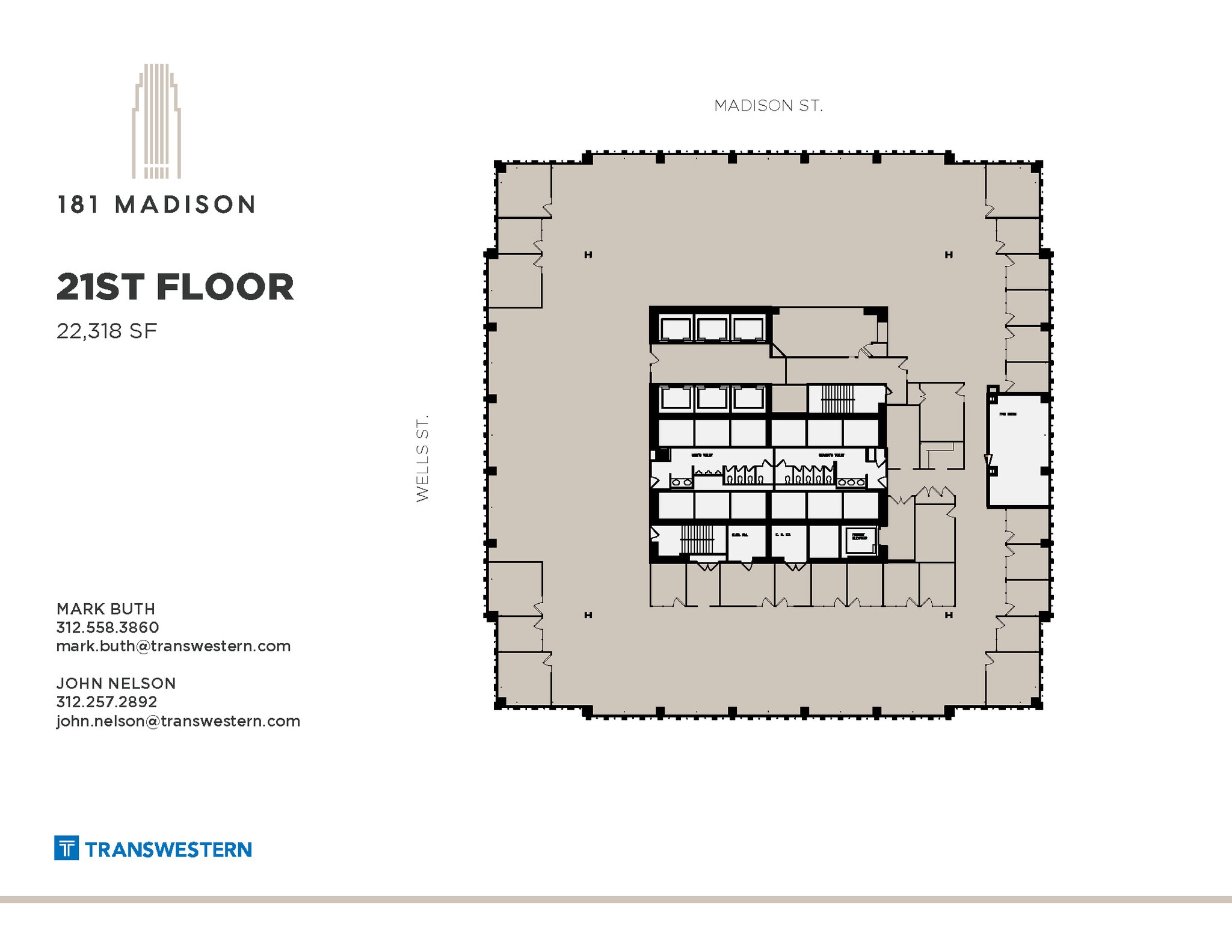 181 W Madison St, Chicago, IL à louer Plan d’étage– Image 1 sur 1