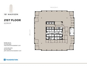 181 W Madison St, Chicago, IL à louer Plan d’étage– Image 1 sur 1
