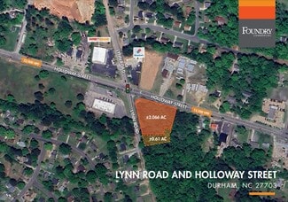 Plus de détails pour Lynn Rd and Holloway St, Durham, NC - Terrain à vendre