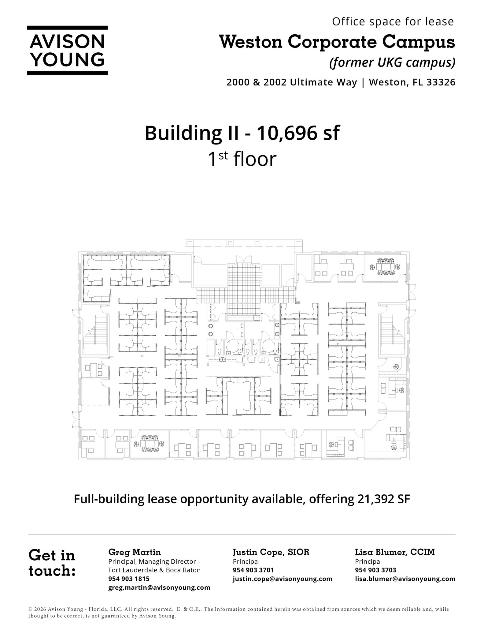 2000 Ultimate Way, Weston, FL à louer Plan d’étage– Image 1 sur 1