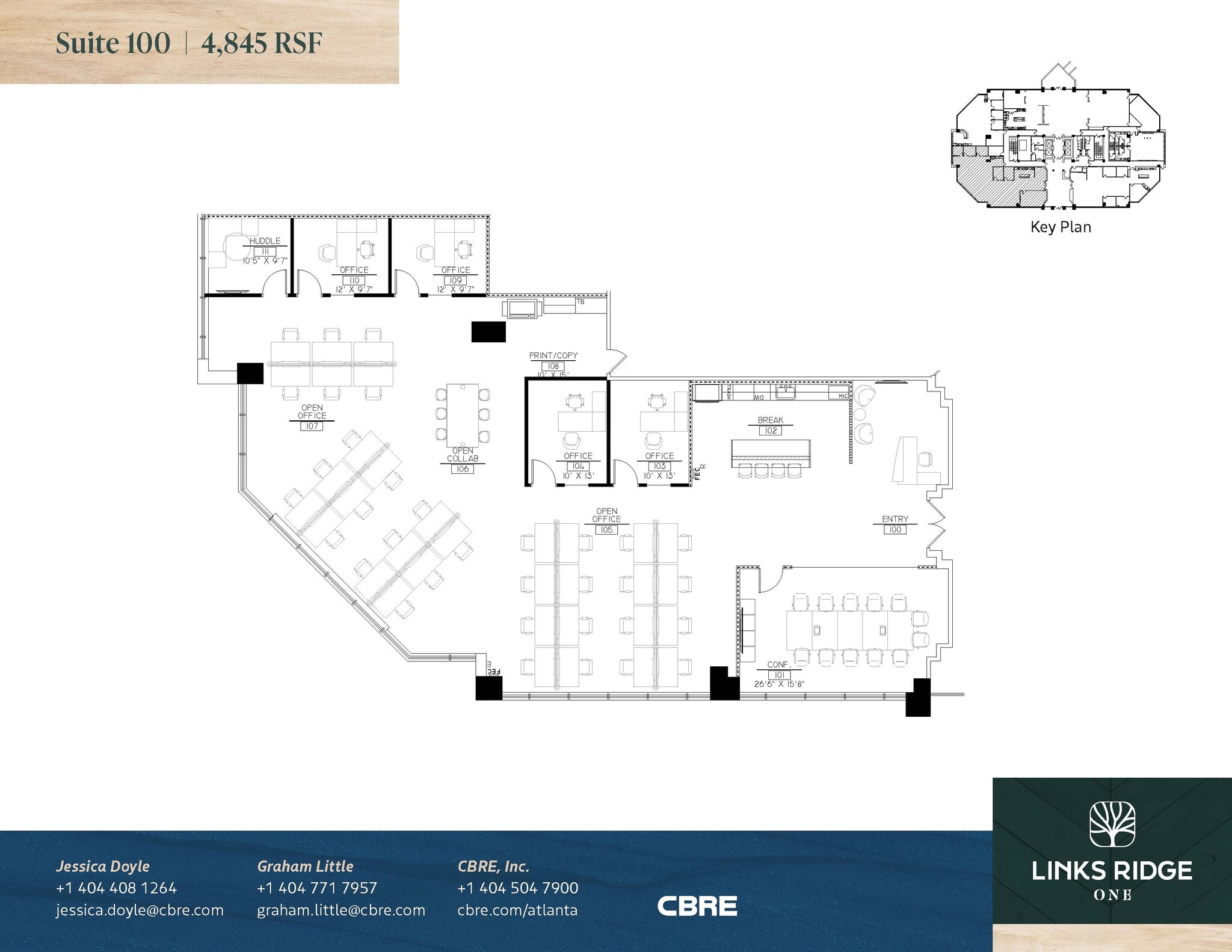 1277 Lenox Park Blvd, Atlanta, GA à louer Plan d’étage– Image 1 sur 2