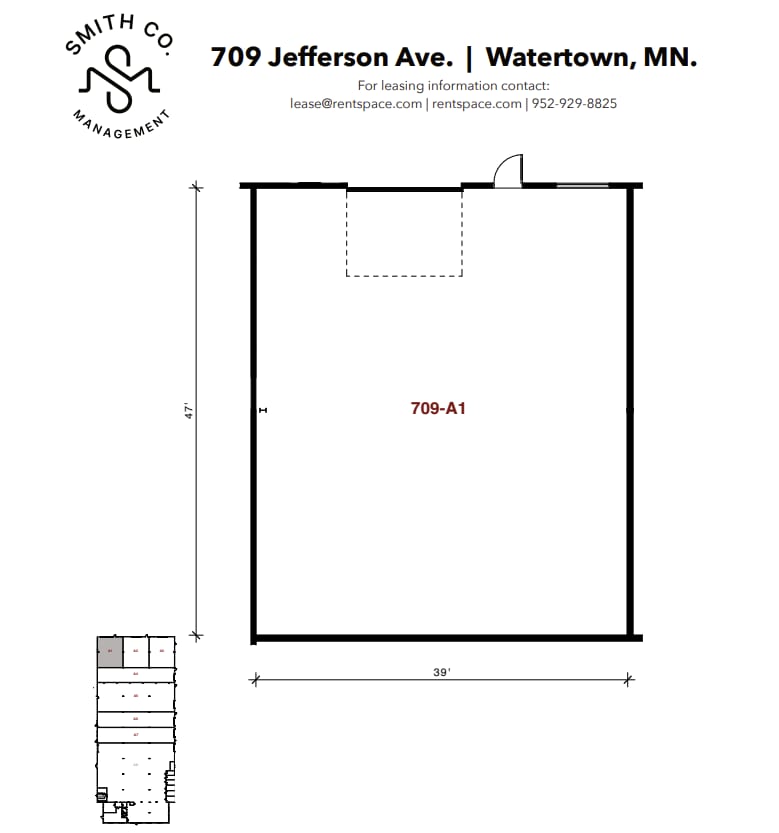 701-709 Jefferson Ave SW, Watertown, MN à louer Plan d’étage– Image 1 sur 1