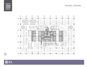 180 N LaSalle St, Chicago, IL à louer Plan d’étage– Image 1 sur 1