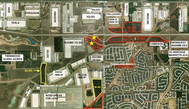 SWQ of I-10 @ Jordan Ranch Blvd, Brookshire, TX - Vue aérienne  vue de carte