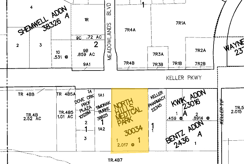 816 Keller Pky, Keller, TX à louer - Plan cadastral – Image 2 sur 17