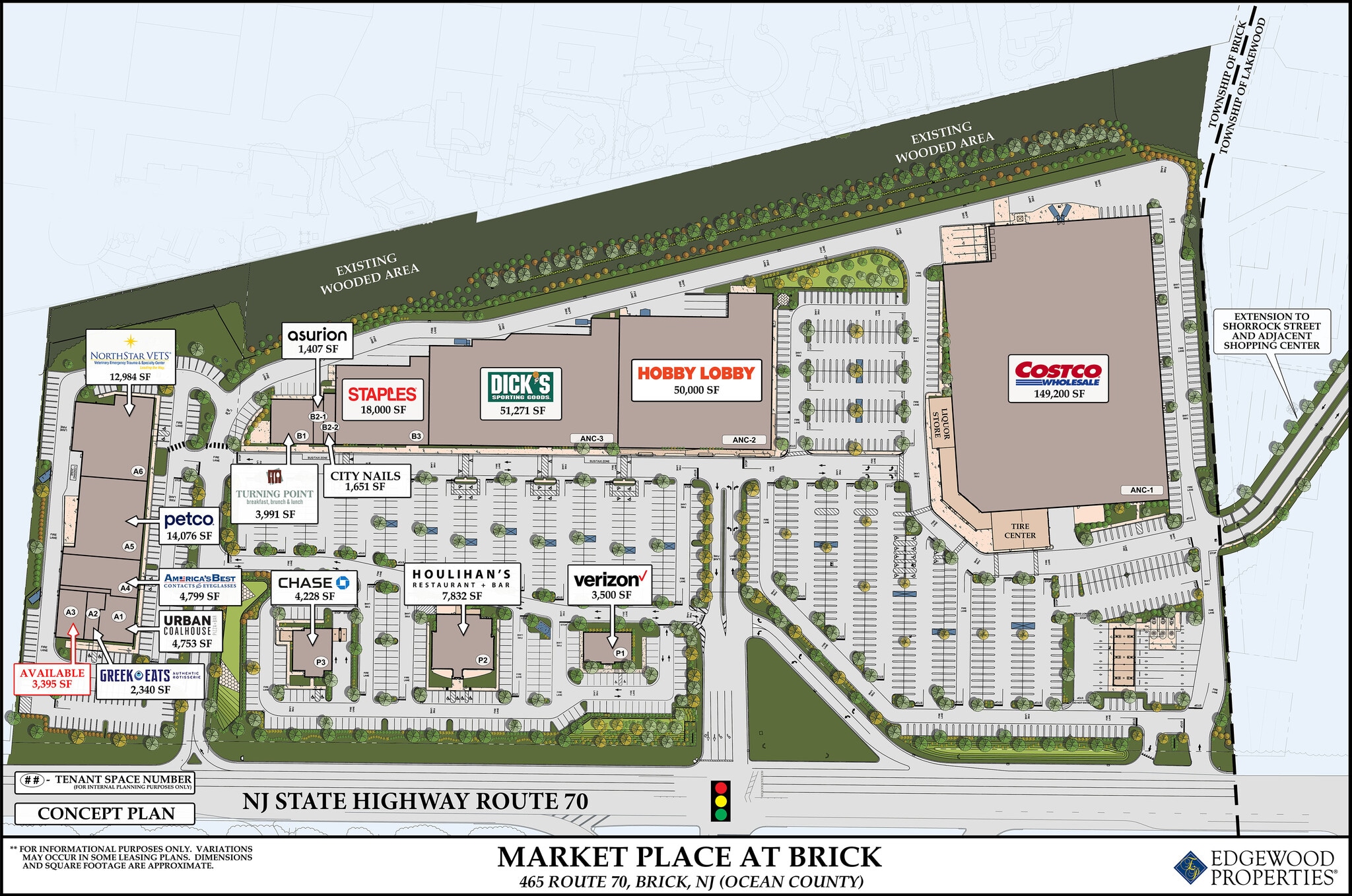 465 Route 70, Brick, NJ à louer Plan de site– Image 1 sur 1