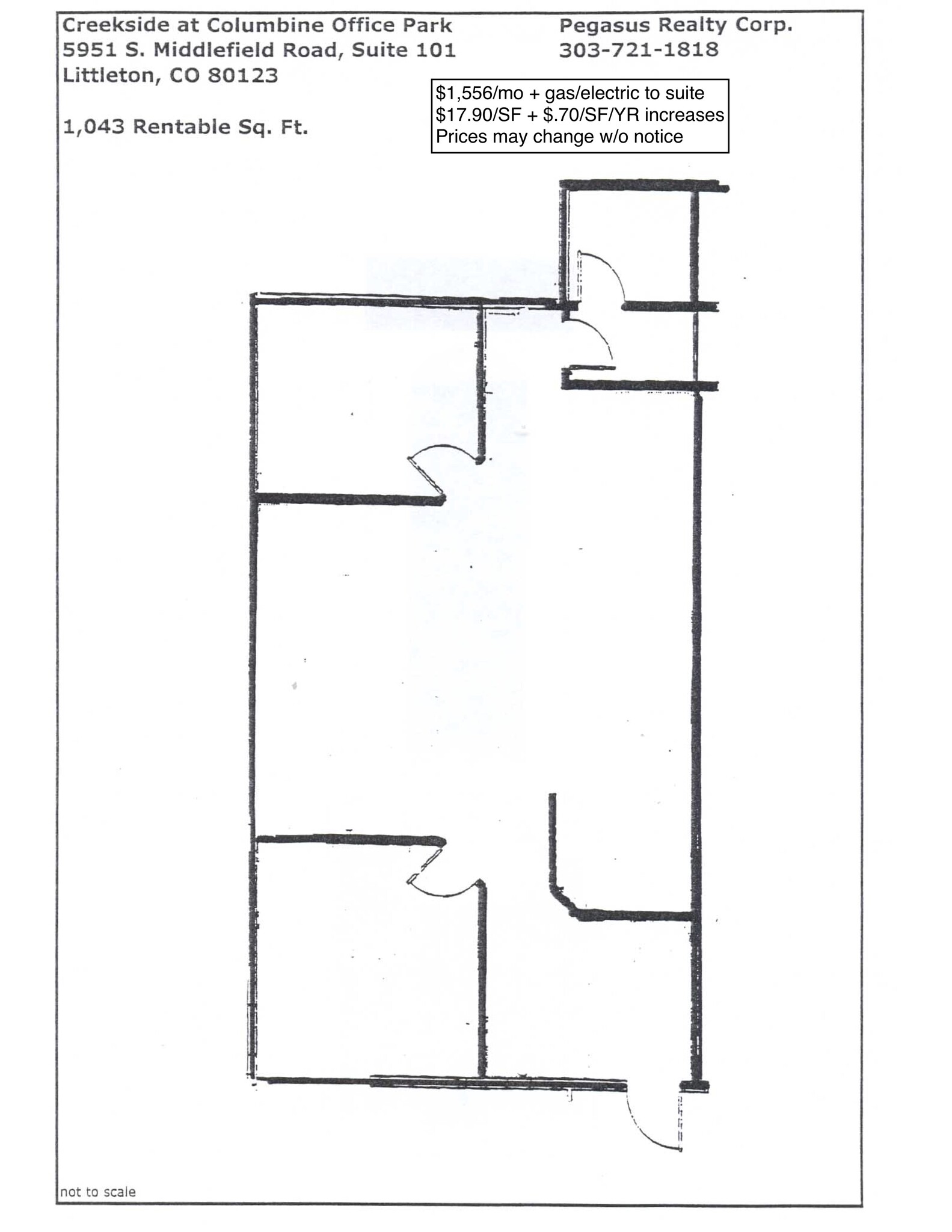 5901-5961 S Middlefield Rd, Littleton, CO à louer Plan d’étage– Image 1 sur 1