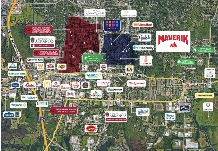 1851 E Huntsville Rd, Fayetteville, AR à vendre - Photo de l’immeuble – Image 2 sur 11