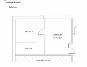 477 E Butterfield Rd, Lombard, IL à louer Plan d’étage– Image 1 sur 1