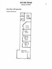 414-416 6th St, Racine, WI à louer Plan d’étage– Image 1 sur 1
