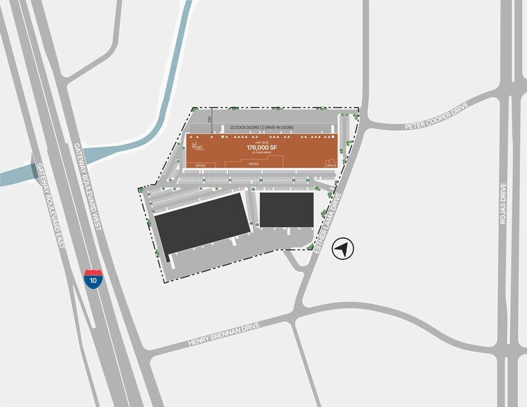 12120 Esther Lama Dr, El Paso, TX à louer - Plan de site – Image 1 sur 8