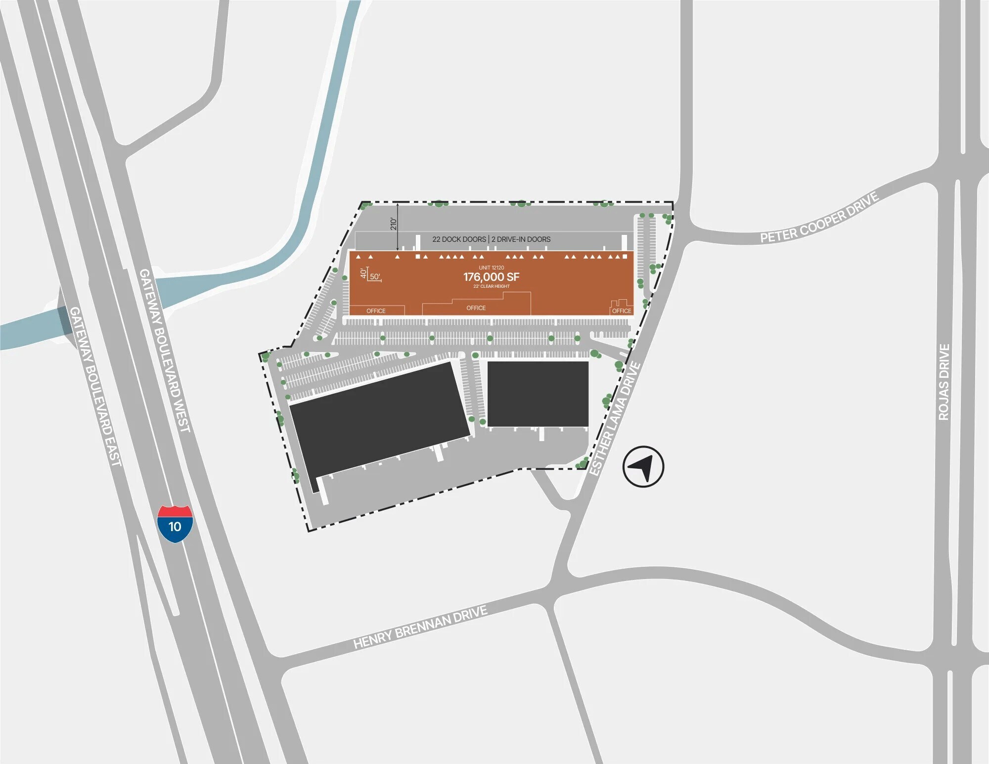 12120 Esther Lama Dr, El Paso, TX à louer Plan de site– Image 1 sur 9