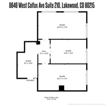 8646 W Colfax Ave, Lakewood, CO à louer Plan de site– Image 1 sur 5