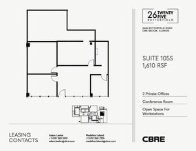 2625 Butterfield Rd, Oak Brook, IL à louer Plan d’étage– Image 1 sur 1