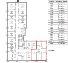 319 S 17th St, Omaha, NE à louer Plan d’étage– Image 1 sur 1