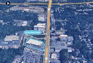 9520 Baltimore Ave, College Park, MD - Vue aérienne  vue de carte