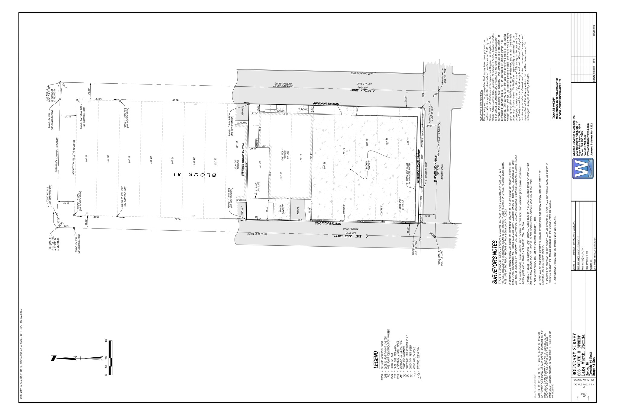 223 S H St, Lake Worth, FL à louer Plan de site– Image 1 sur 2