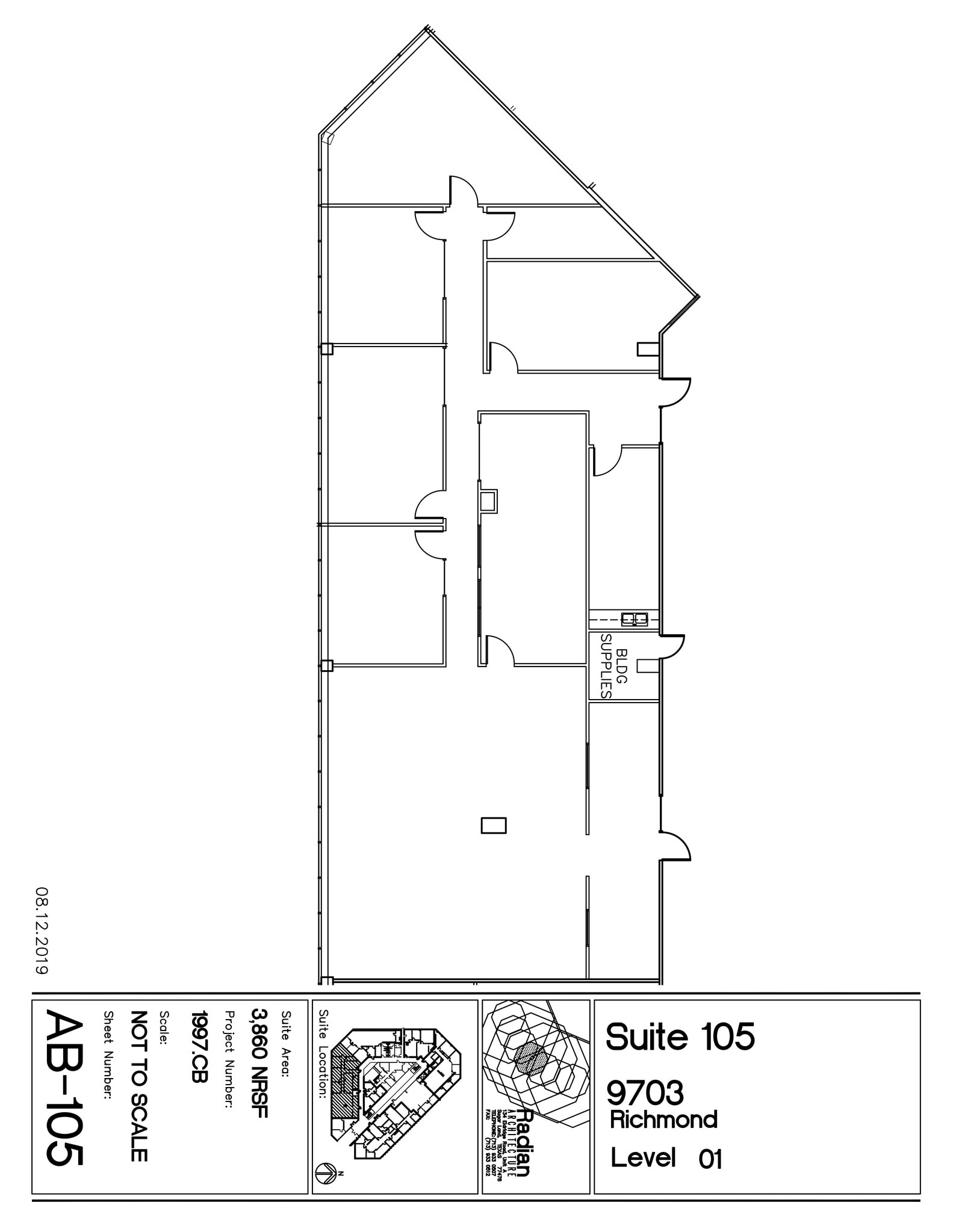 9703 Richmond Ave, Houston, TX à louer Plan de site– Image 1 sur 1