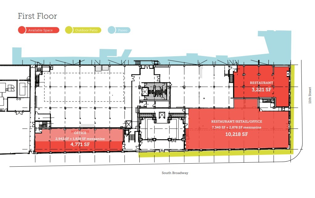 1111 S Broadway, Los Angeles, CA à louer Plan d’étage– Image 1 sur 1