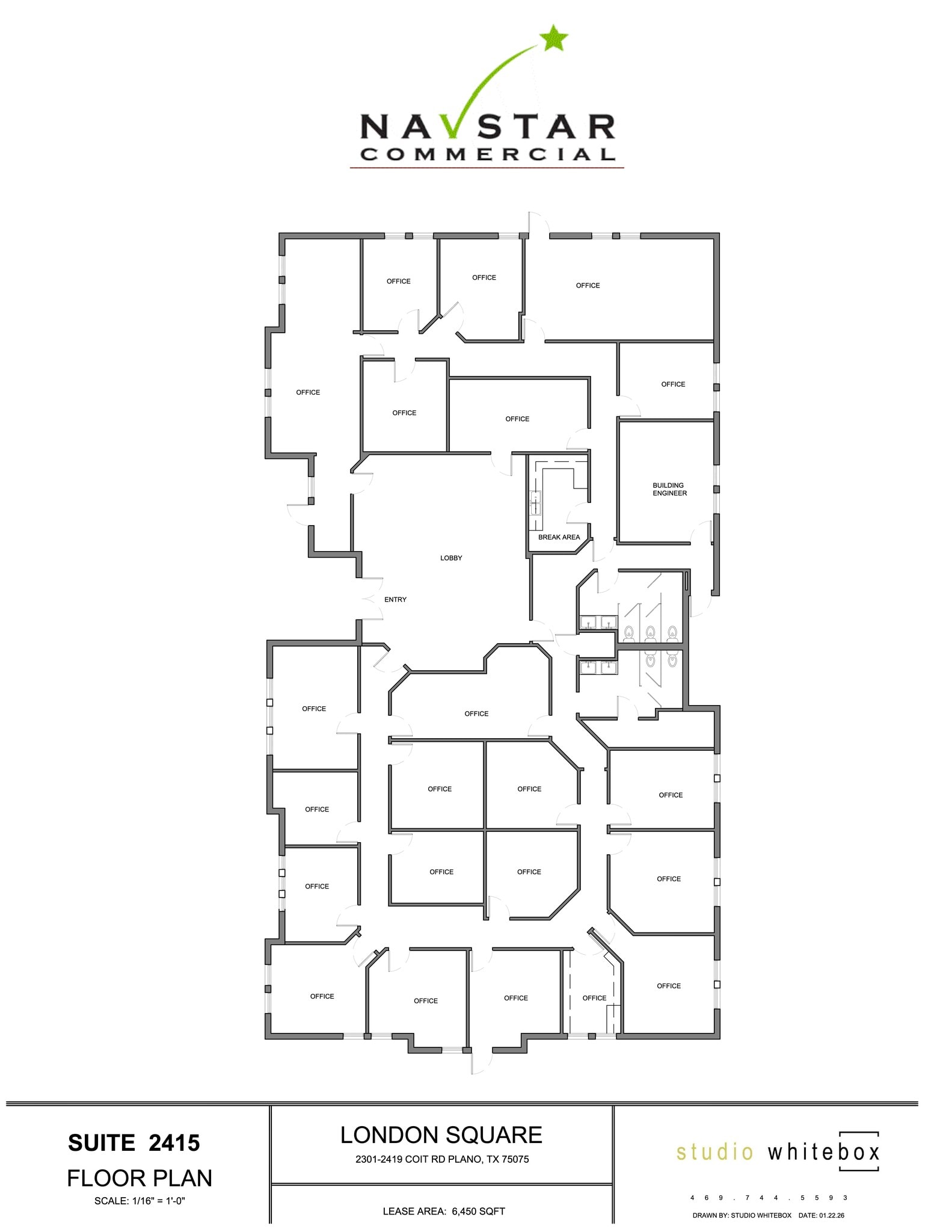 2305 Coit Rd, Plano, TX à louer Plan d’étage– Image 1 sur 1