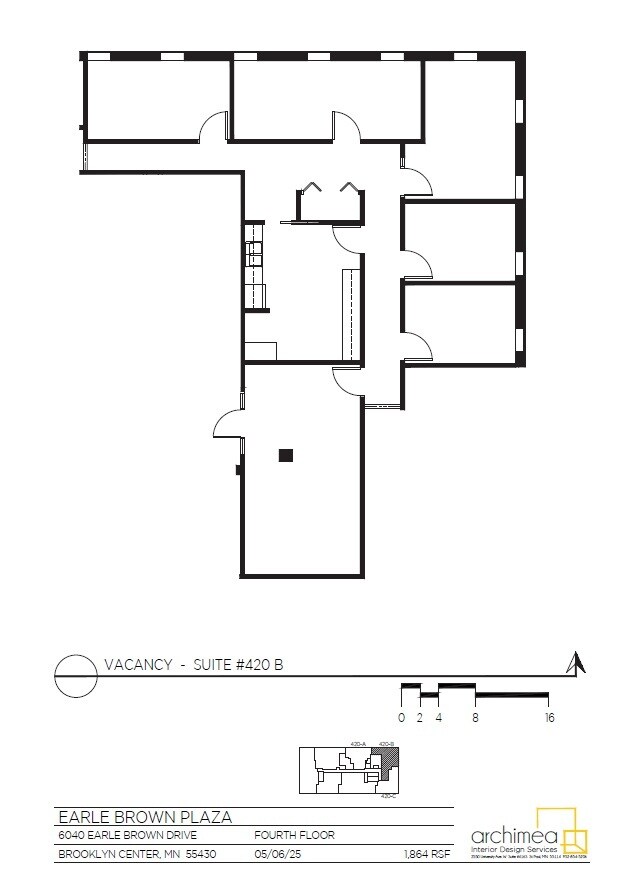 6040 Earle Brown Dr, Brooklyn Center, MN à louer Plan d’étage– Image 1 sur 1